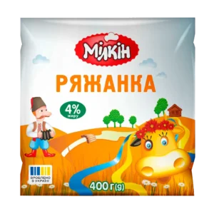 Ряжанка Мілкін 4% 0,4кг